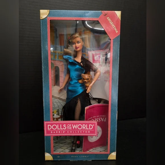 2011 Dolls of the World Argentina Barbie Pink Label #W3375 - Picture 1 of 9
